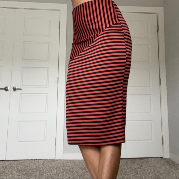 Stripe Bodycon Pencil Skirt - Picture 9 of 10